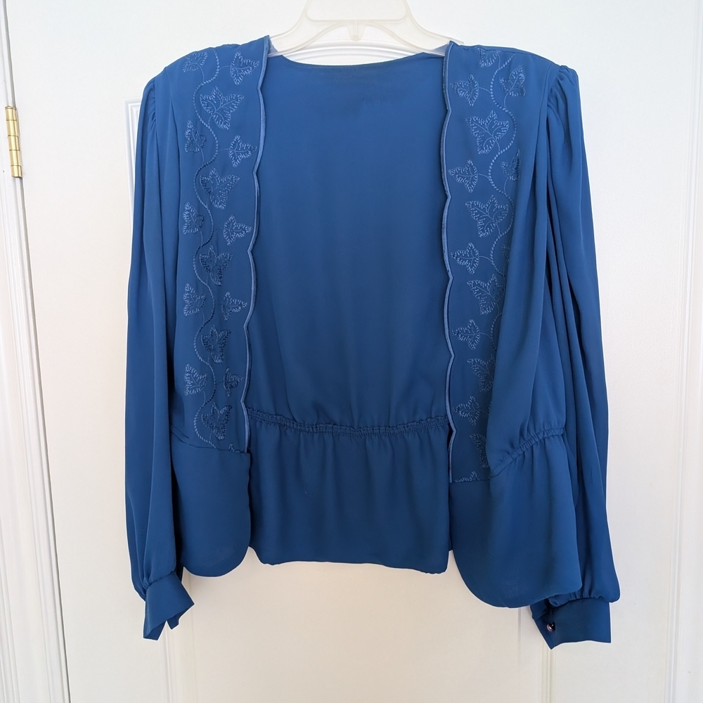 Vintage Blue Women's Top - Picture 2 of 7